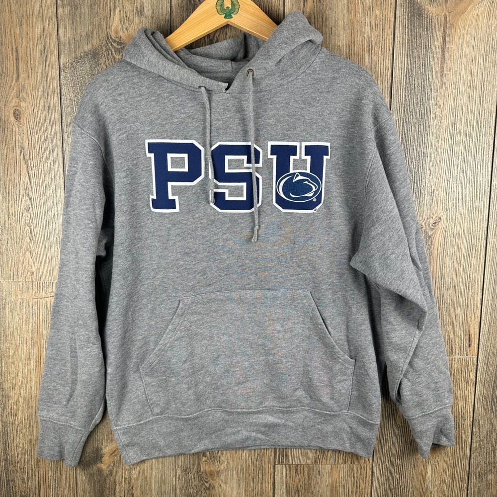 Jansport Penn State PSU Nittany Lions Hoodie Vintage 90s Gray Sweatshirt Medium